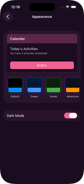 Theme selection in Weeka