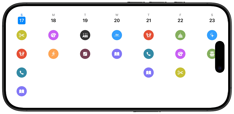 Weeka app on iPhone and iPad